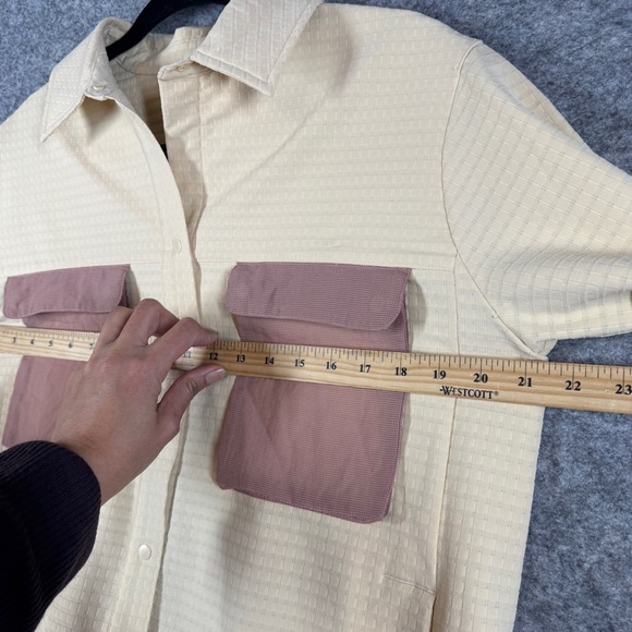 Lululemon Grid Fleece Hiking Pink Clay Jacket Size 4 Gorp Outdoor Casual - Picture 5 of 16